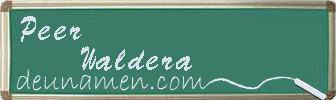 Peer Waldera Visitenkarte